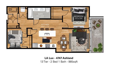 a floor plan of a house with a bedroom and a living room
